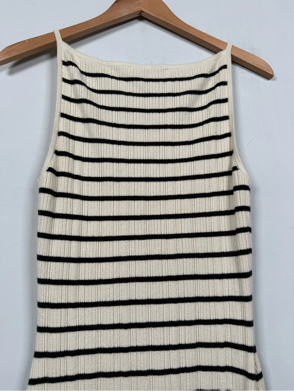Abercrombie & Fitch Striped High Neck Ribbed Maxi Dress, Size M, Great Condition